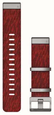 Garmin Somente pulseira Quickfit Marq de 22 mm, somente pulseira de náilon em tecido jacquard vermelho 010-12738-22