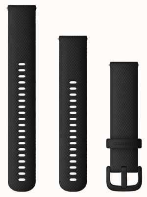 Garmin Alça de liberação rápida (20 mm) silicone preto / hardware preto - apenas alça 010-13021-03