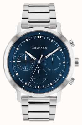 Calvin Klein Cronógrafo azul | pulseira de aço inoxidável 25200063