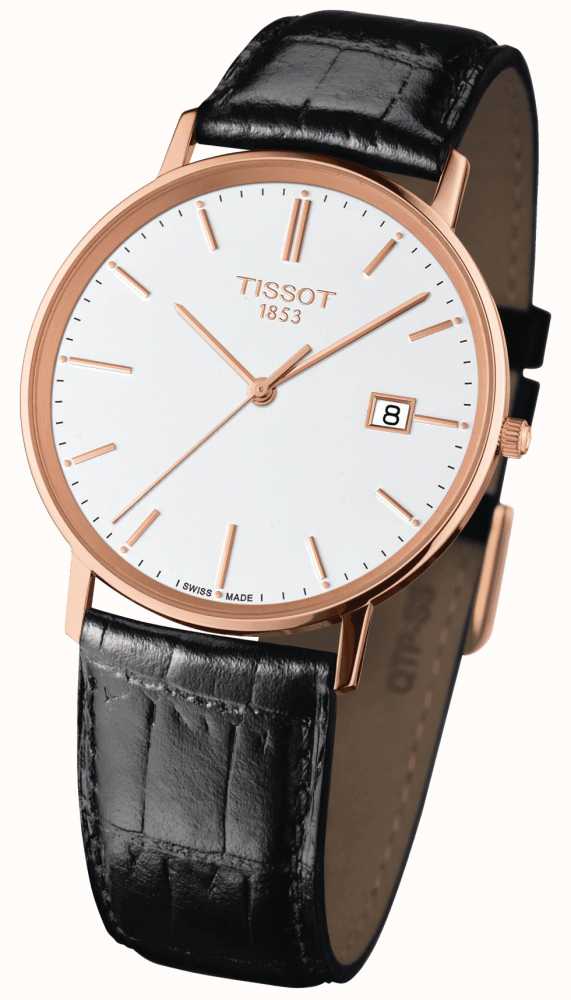 Tissot Rel gio Goldrun Com Mostrador Branco Em Ouro Rosa 18k