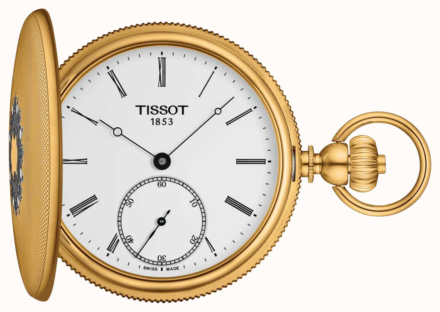 Tissot Savonnette Rel gio De Bolso Mec nico Banhado A Ouro Amarelo