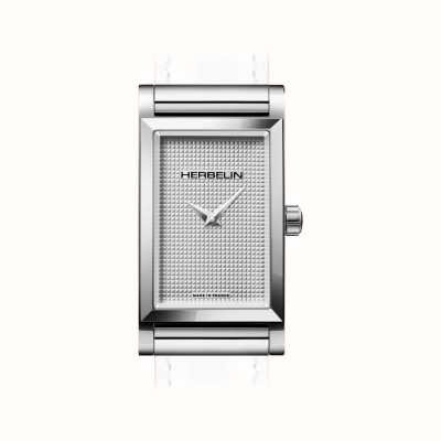 Herbelin Caixa do relógio Antarès - mostrador prateado texturizado / aço inoxidável - somente caixa H17444AP02