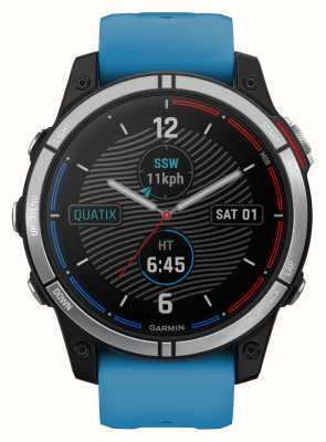 Garmin Quatix 7 marinho gps smartwatch azul pulseira de silicone 010-02540-61