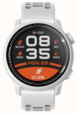 Coros Relógio esportivo com GPS Pace 2 premium com pulseira de silicone - branco - co-781350 WPACE2-WHT