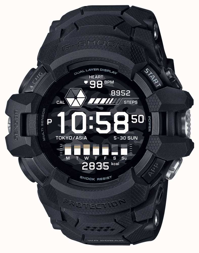 g shock smart watch black