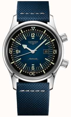 LONGINES Legend diver relógio com pulseira de tecido azul L33744902