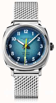 Duckworth Prestex Verimatic | automático | mostrador azul | pulseira de malha de aço inoxidável D891-03-ST