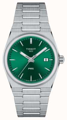 Tissot Prx 40 205 quartzo 35mm verde / prata T1372101108100