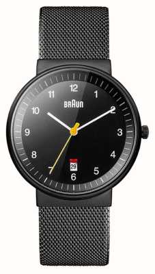 Braun Relógio masculino bn0032 clássico banhado a preto BN0032BKBKMHG