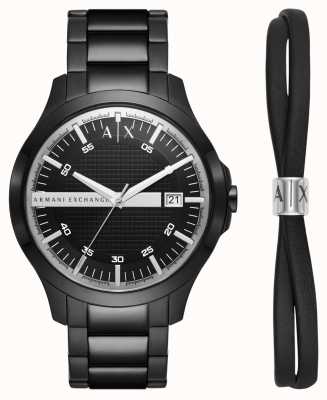 Armani Exchange Vestido Masculino Pulseira De Aço Preto Relógio Pulseira De  Couro AX7101 - First Class Watches™ BRA