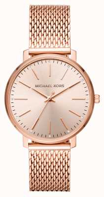 Michael Kors Relógio de aço inoxidável de ouro rosa pyper MK4340