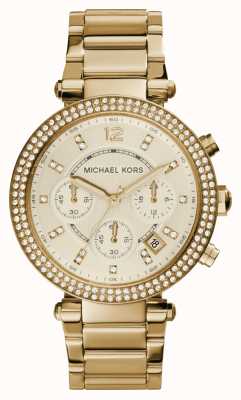 Michael Kors Relógio Parker em aço inoxidável dourado MK5354