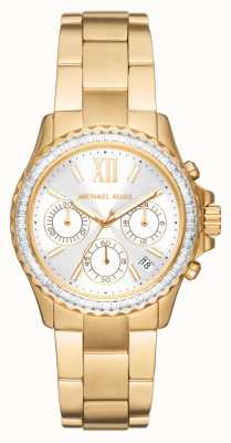 Michael Kors Everest relógio cronógrafo de mulher em tons dourados MK7212