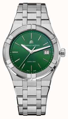 Maurice Lacroix Relógio Aikon quartzo 40 mm com mostrador verde AI1108-SS002-630-1