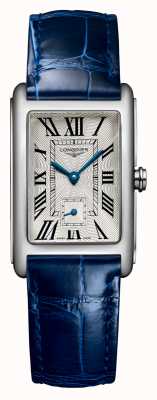 LONGINES Dolcevita | pulseira de couro azul | mostrador prateado L55124717