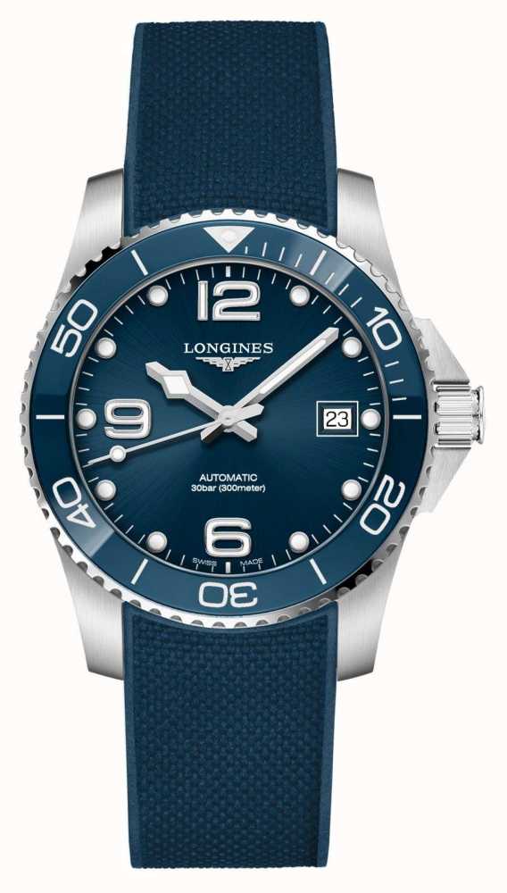 LONGINES Pulseira De Borracha Azul Autom tica Hydroconquest 39mm