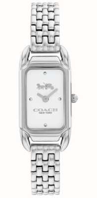Coach Cadie feminino | pulseira de aço inoxidável | mostrador branco 14504035